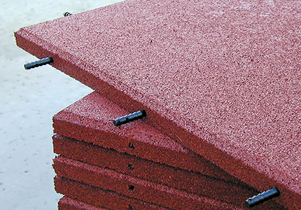Recycled rubber Athletic Flooring Tile available from Diamond Safety Concepts
