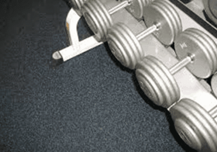 Rolled Rubber Gym Installation