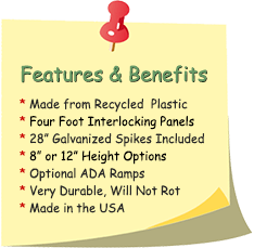 2 by 2 Plastic Border Features