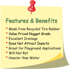 Nugget Grade Rubber Mulch