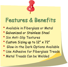 Safeguard Anti-slip Step and Landing Cover Features
